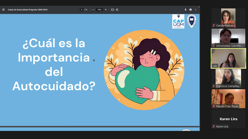 Desarrollo Profesional UGM organizó talleres de autocuidado, de potenciamiento en empleabilidad y gestión del tiempo para estudiantes y egresados