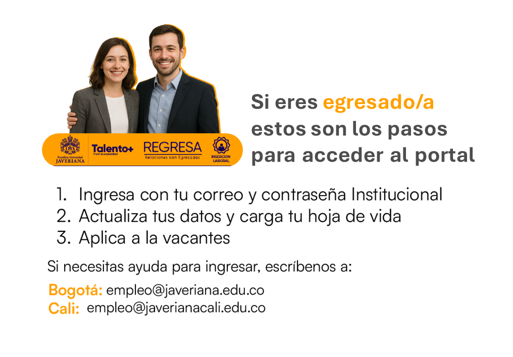 BOGOTÁ y CALI  | Acceso portal egresados/as