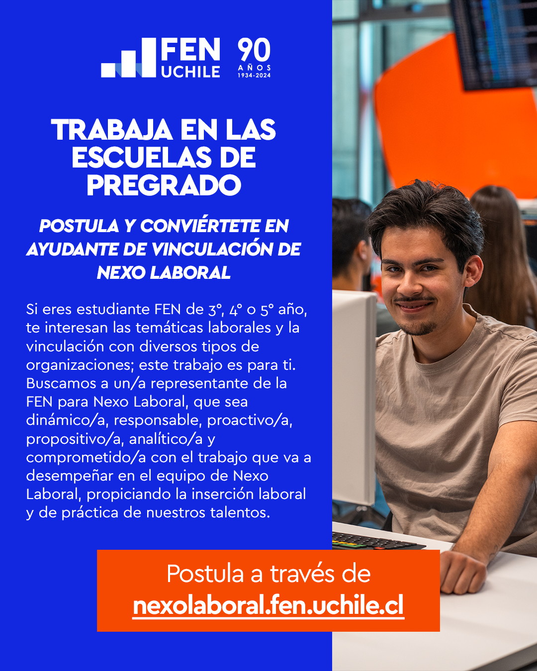Postula y conviértete en ayudante de Vinculación de Nexo Laboral