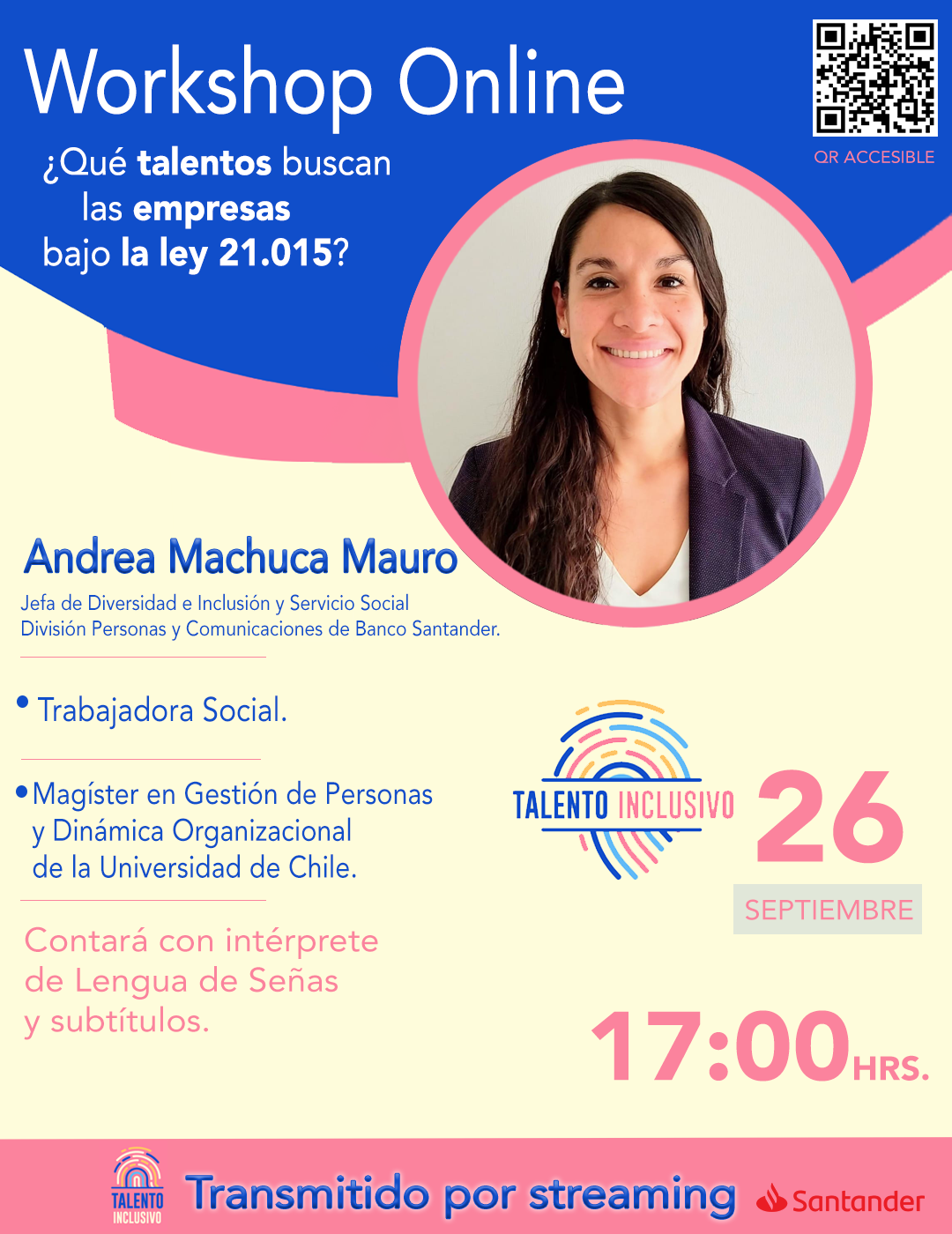 Workshop "¿Qué talentos buscan las empresas bajo la Ley 21.015?".
