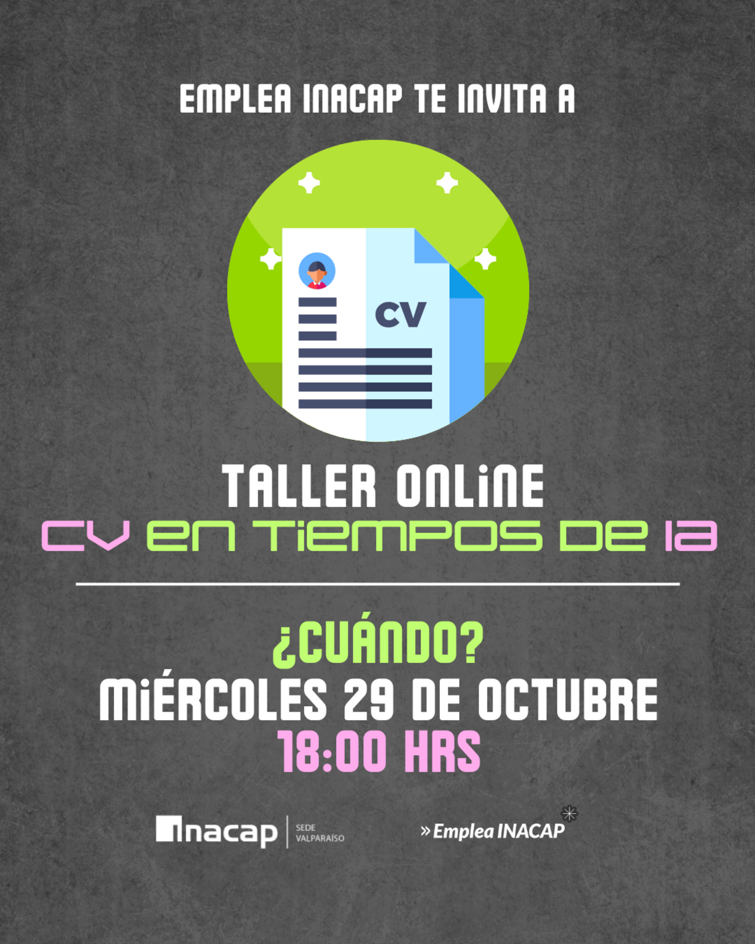 Taller Online: CV en tiempos de IA