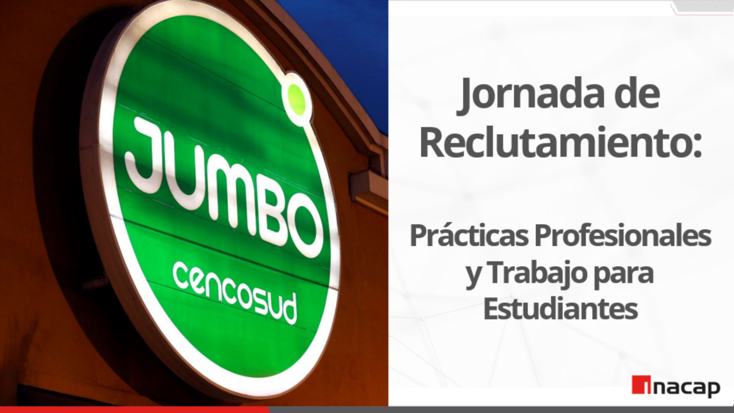 Jornada de Reclutamiento: Prácticas Profesionales y Trabajo para estudiantes