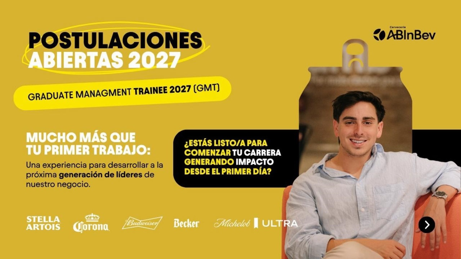 Programa Graduate - Global Managment Trainee (GMT) 2027 de Cervecería ABInBev Chile