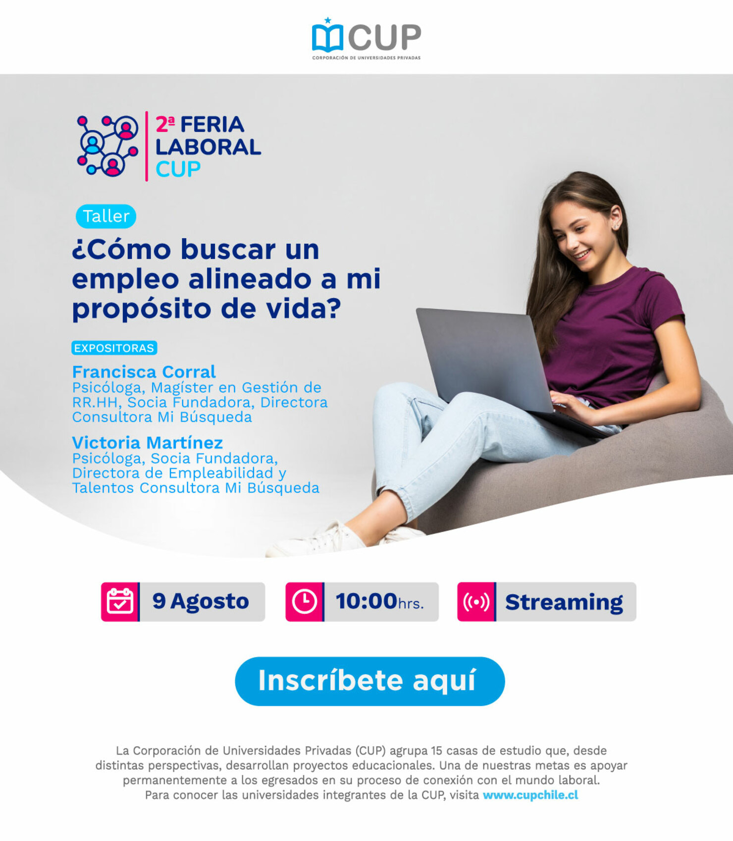 Taller: ¿Cómo buscar un empleo alineado a mi propósito de vida?