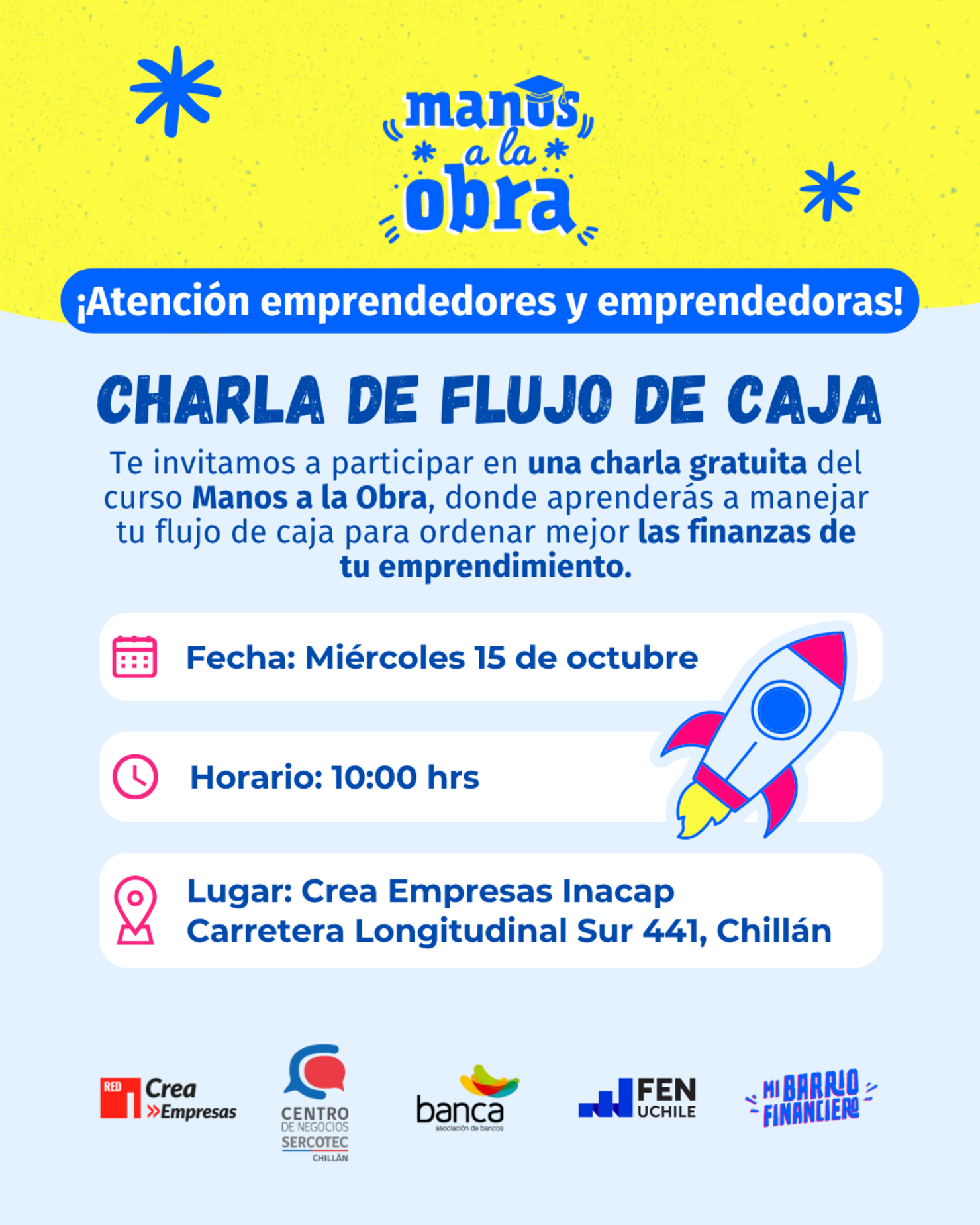 Te invitamos a participar de la "Charla de Flujo de Caja"