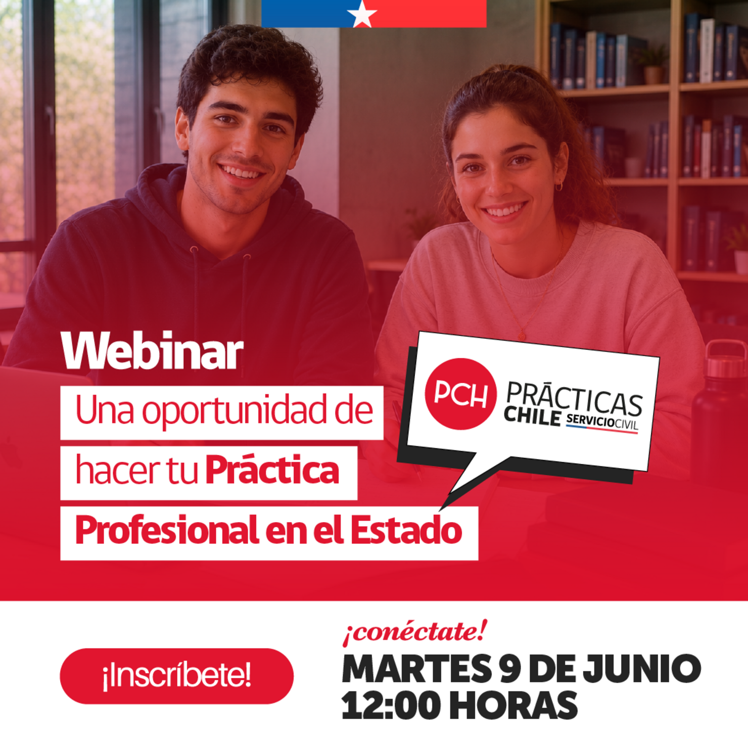 Invitación Webinar Prácticas Chile para sus estudiantes - martes 9 de junio 12:00 hrs. 2026