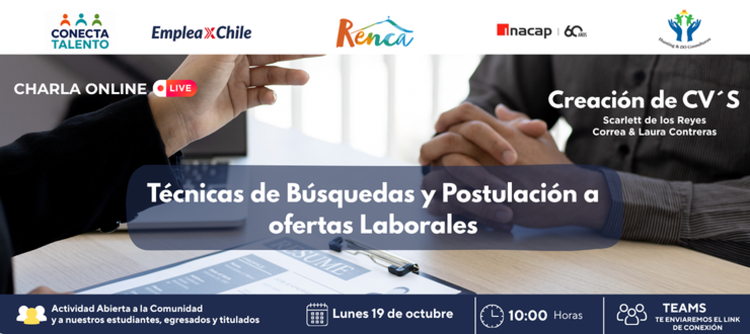 Taller online: Creación de CV´S técnicas de Búsquedas y Postulación a Ofertas Laborales