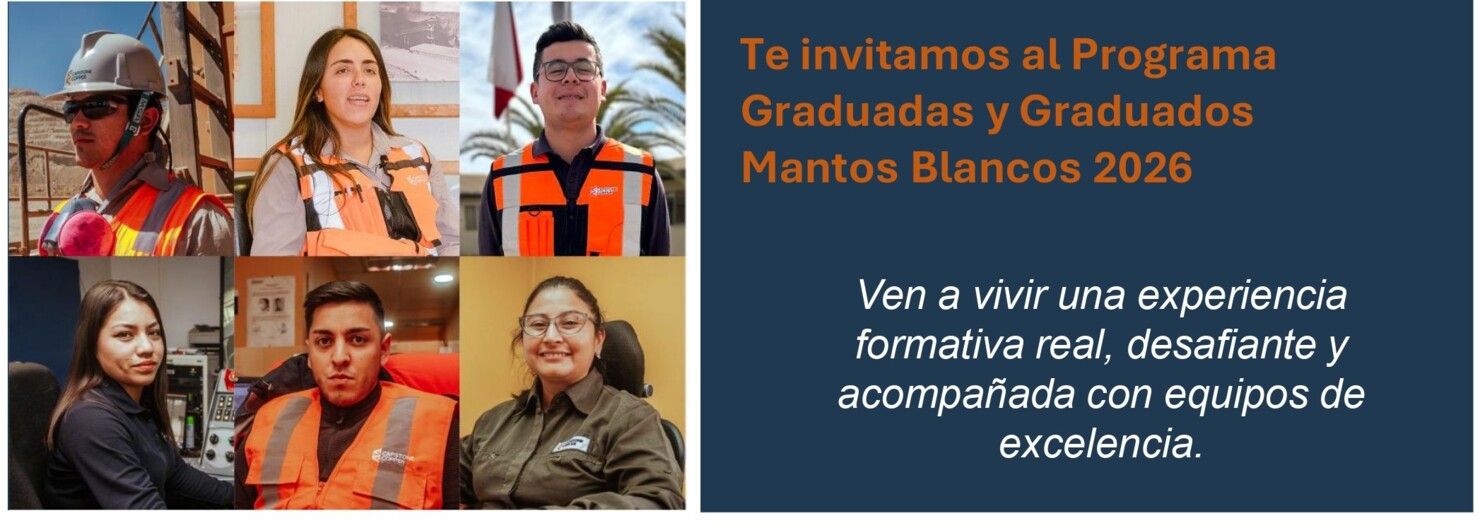 Programa Graduadas y Graduados Mantos Blancos 2026