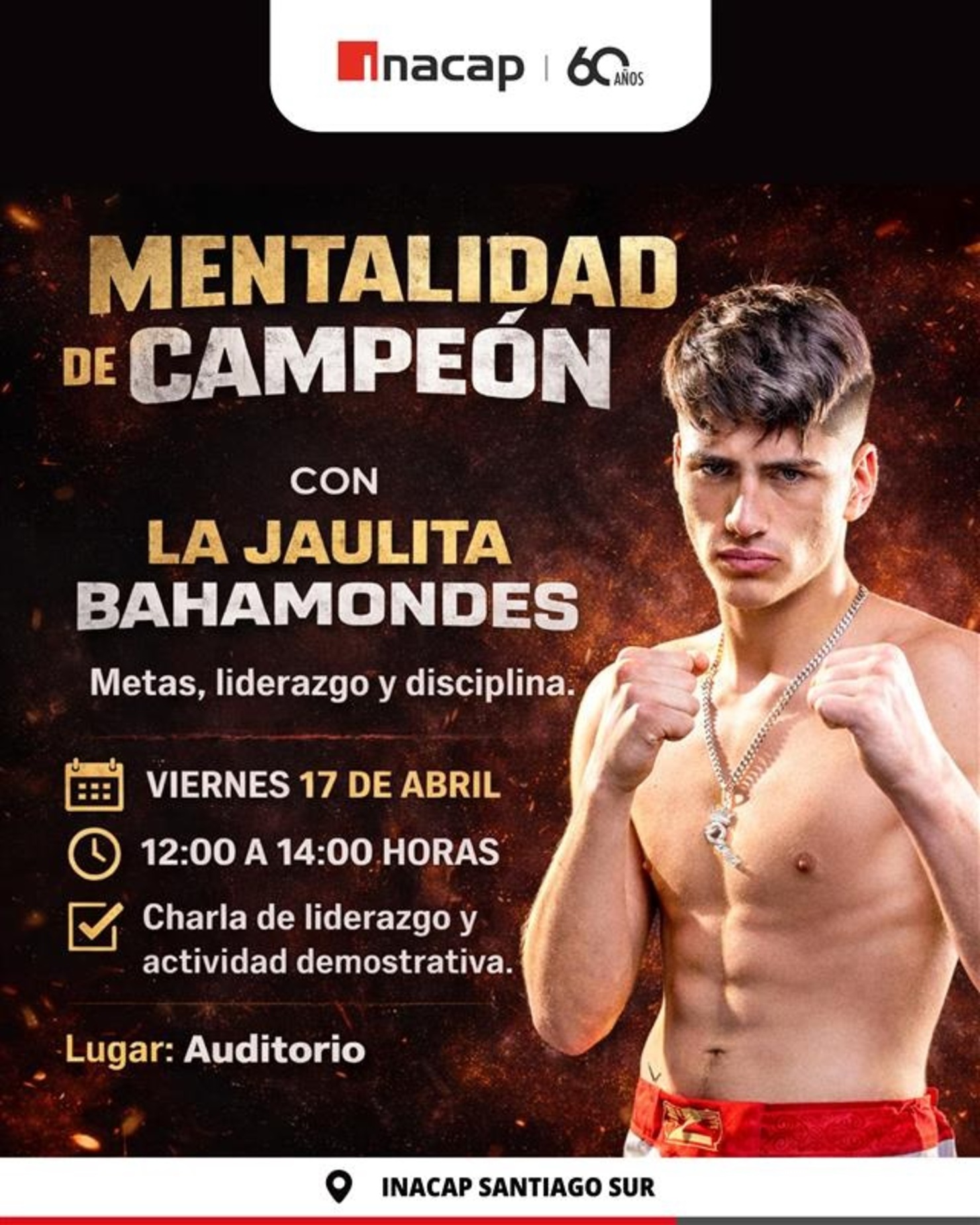 Charla "Mentalidad de Campeón" con Jaulita Bahamondes