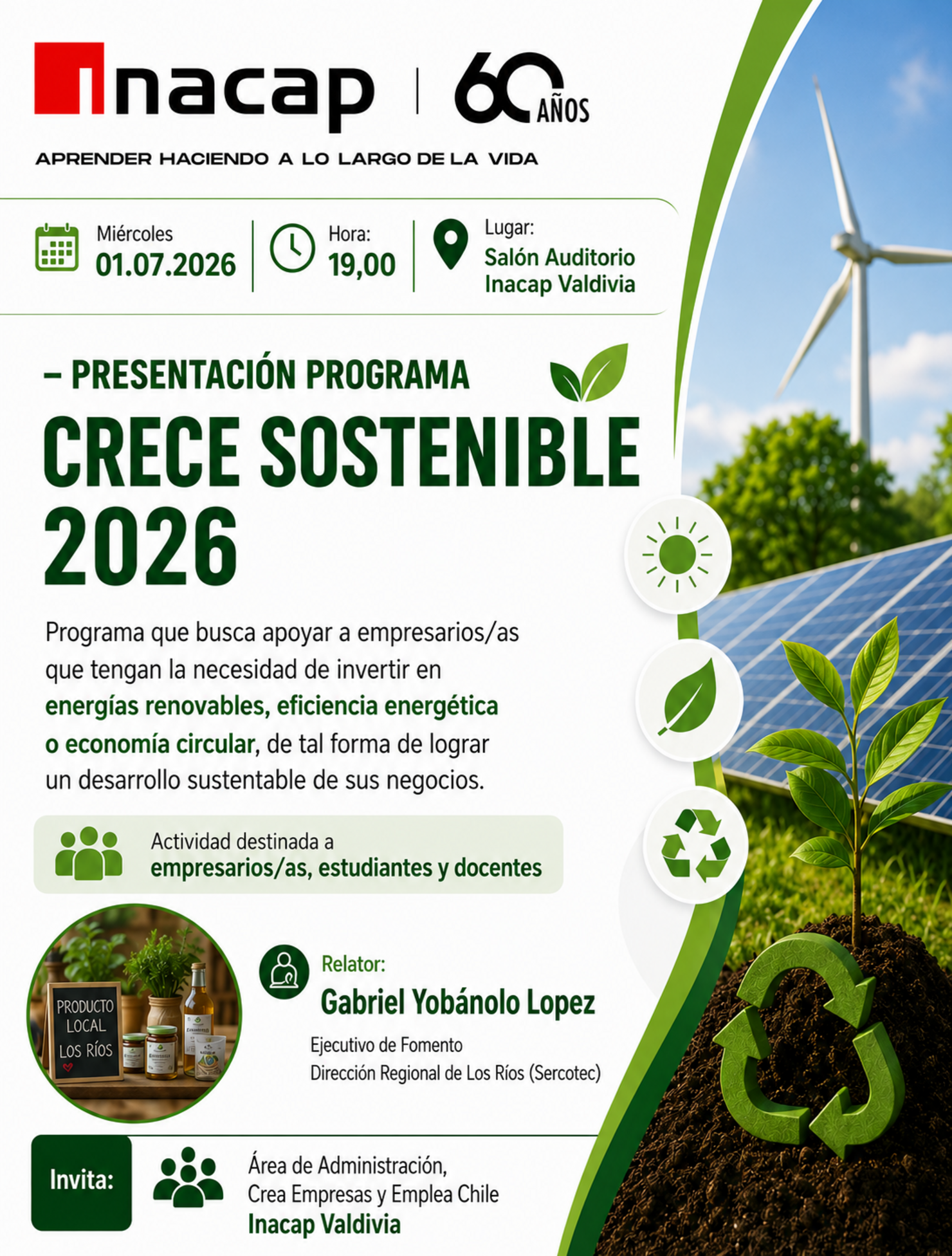 Presentación del Programa Crece Sostenible 2026