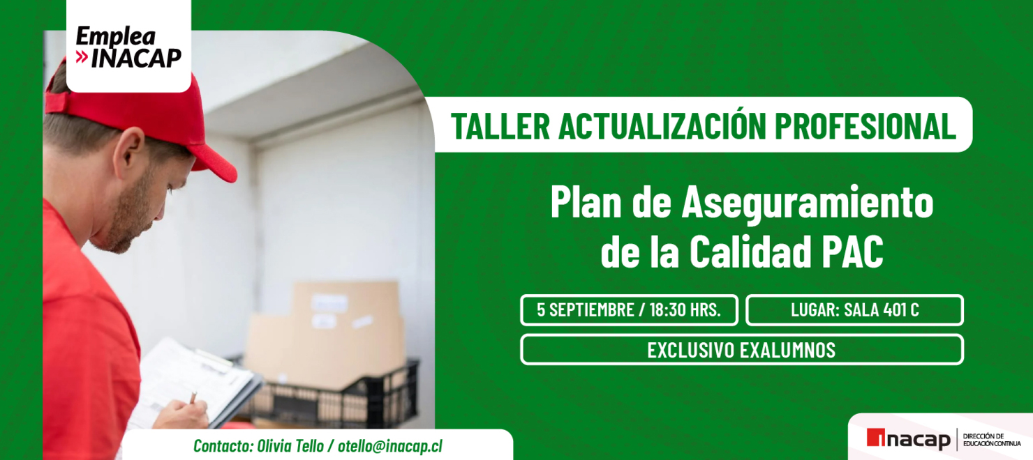 Taller de Aseguramiento de la Calidad (PAC)