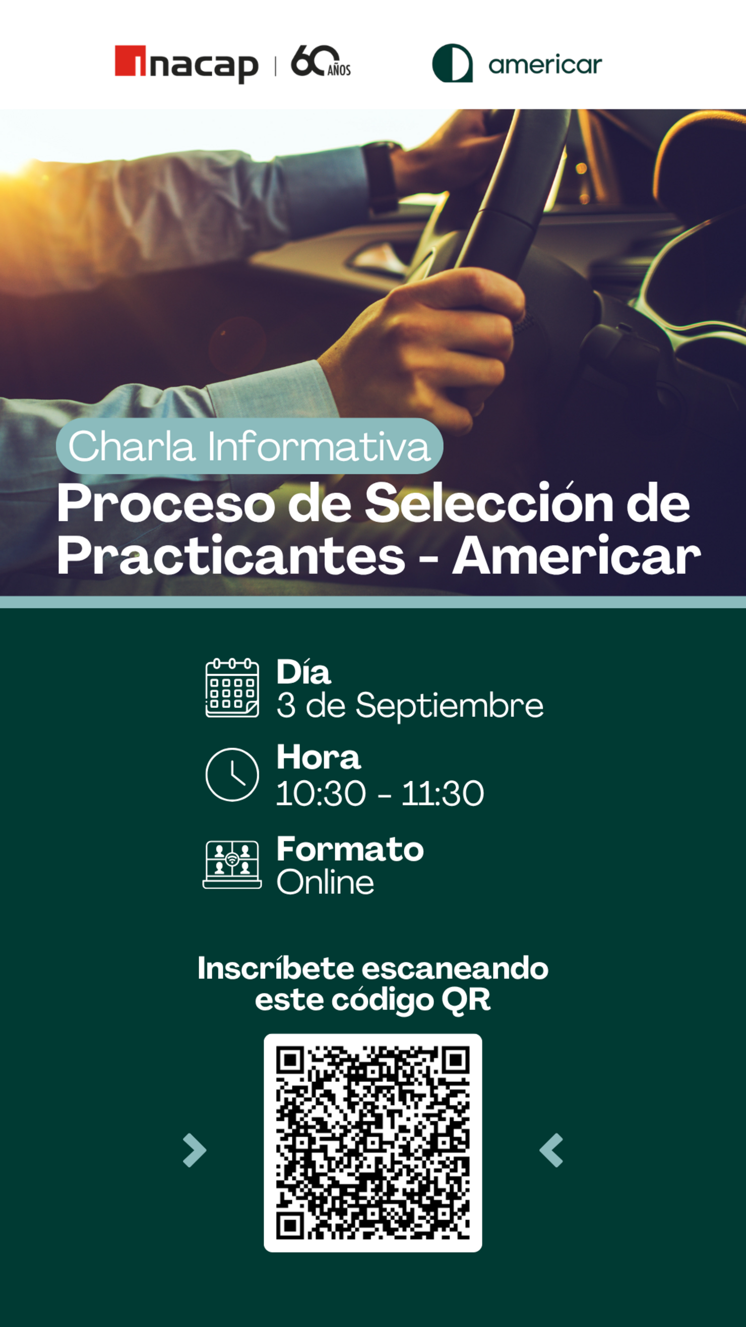 Charla informativa del Proceso de Selección: Americar