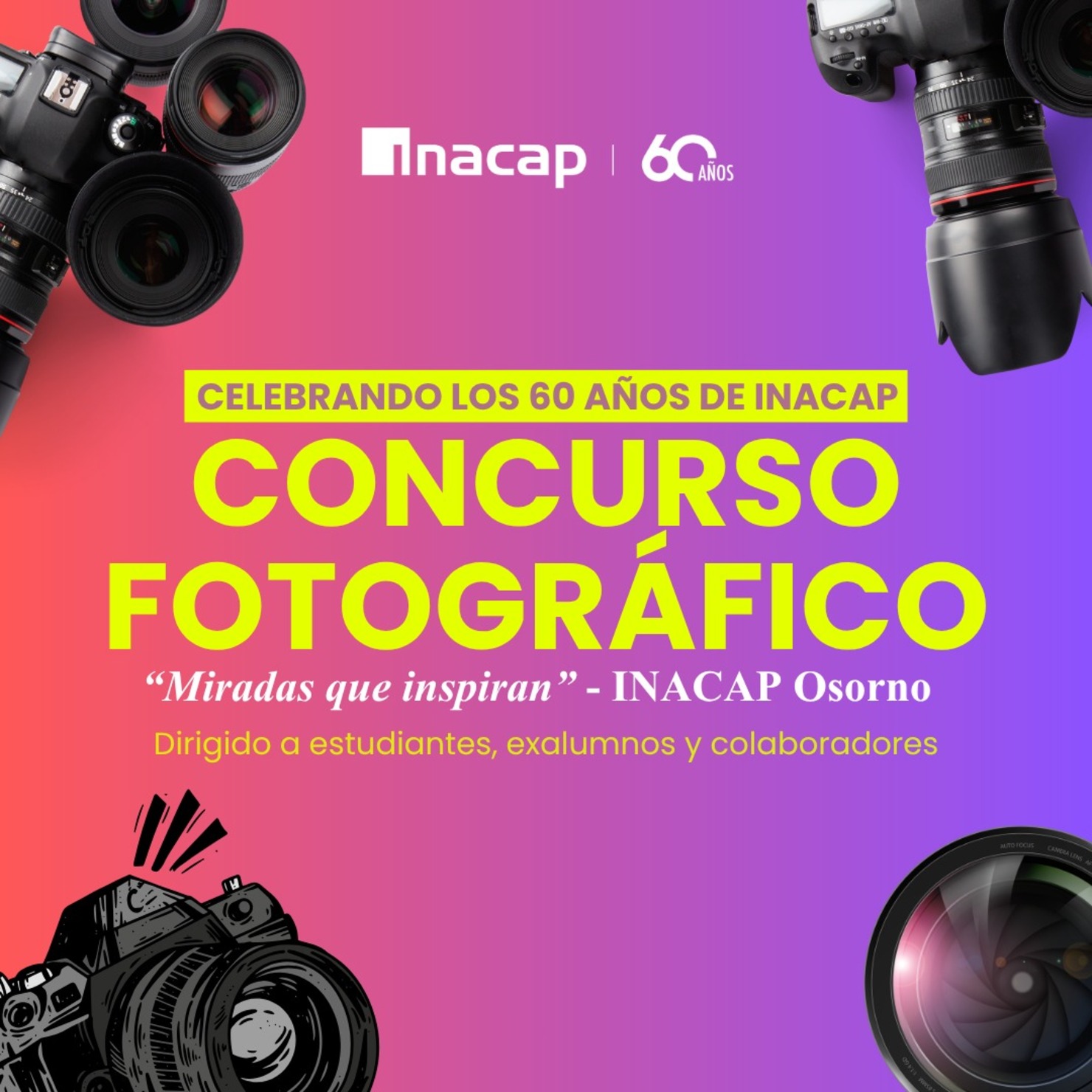 Concurso fotográfico "Miradas que inspiran" Inacap Osorno