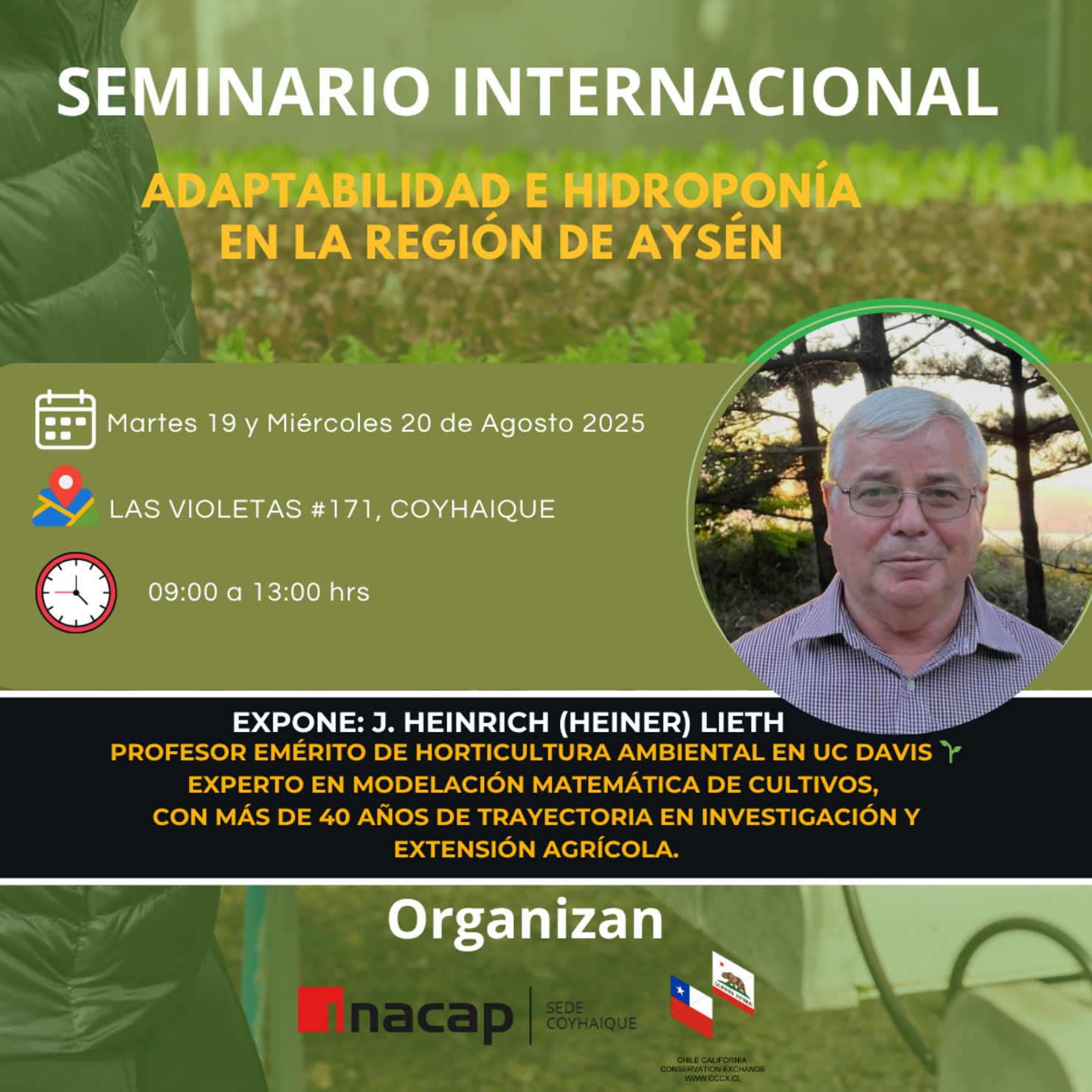Seminario Internacional "Adaptabilidad e Hidroponía en la Región de Aysén"