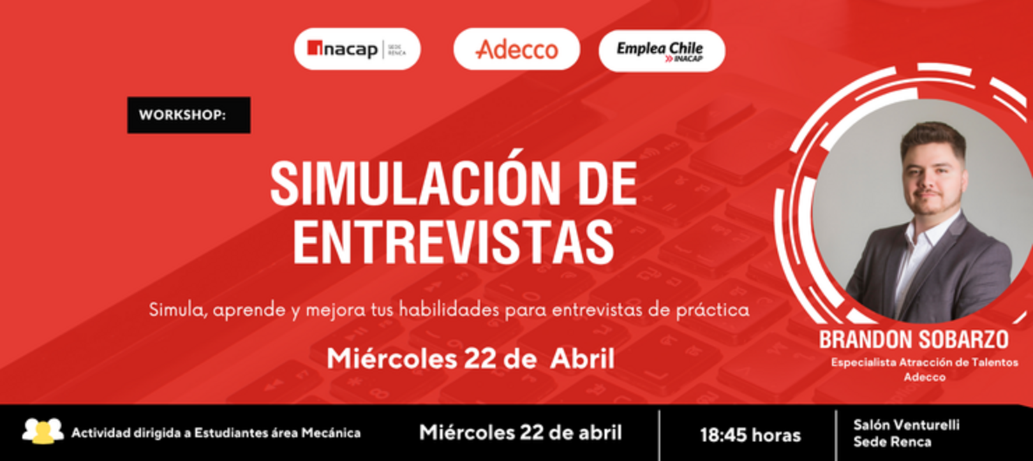 Workshop: Simulación de Entrevistas área Mecánica