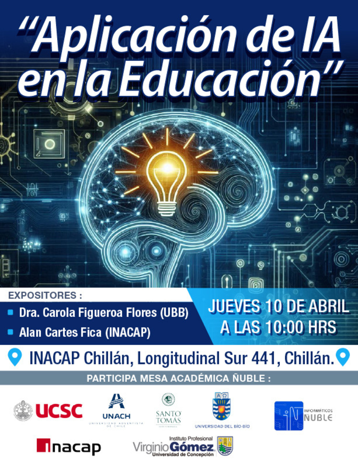 Charla Inteligencia Artificial, participa y actualiza tus conocimientos