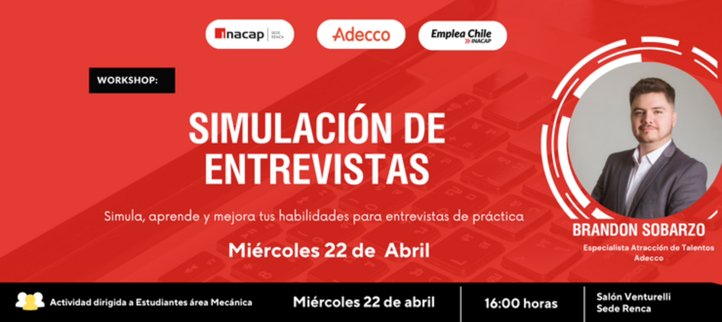 Workshop: Simulación de Entrevistas área Mecánica