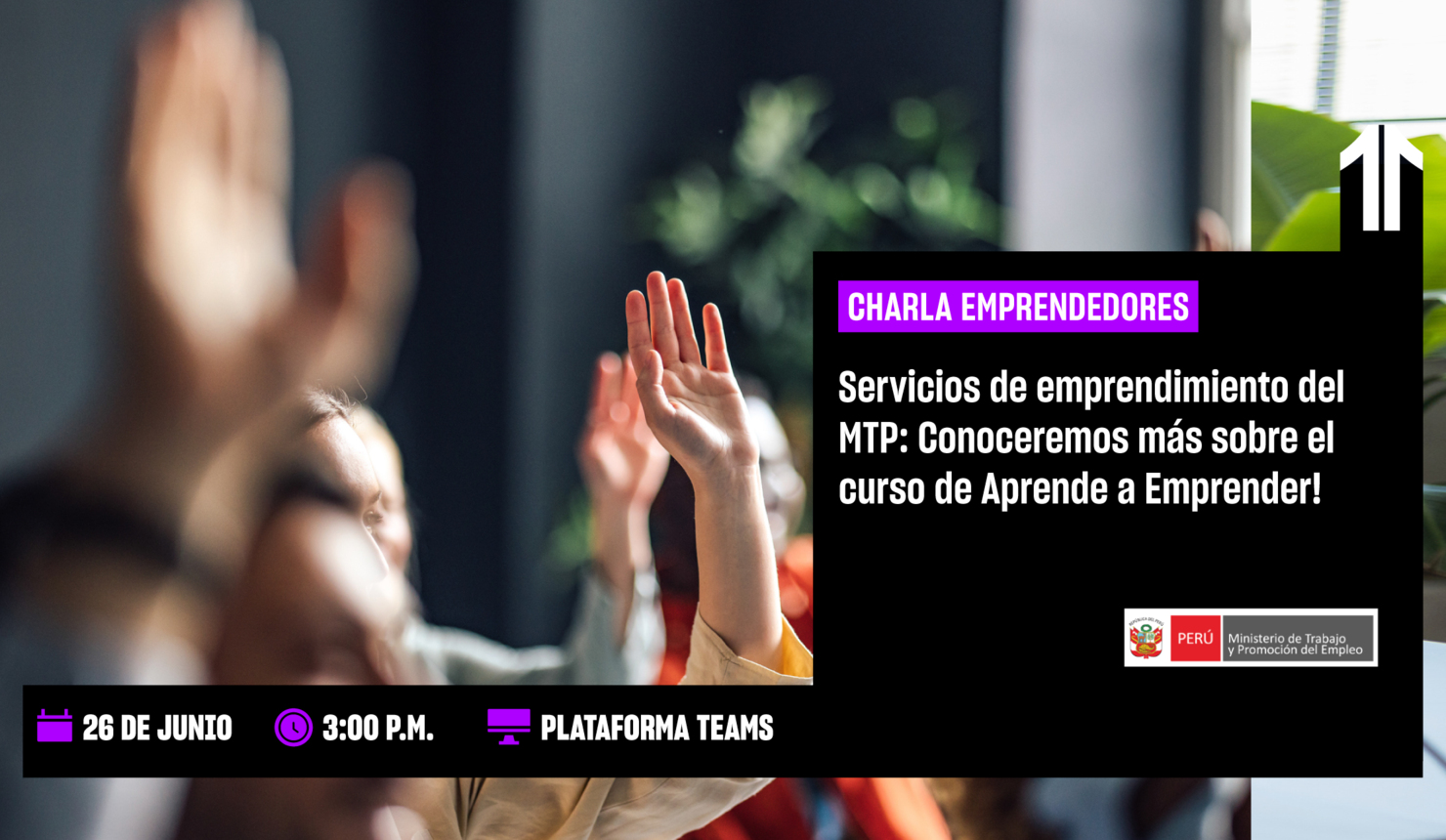 Servicios de emprendimiento del MTP: Conoceremos más sobre el curso de Aprende a Emprender!