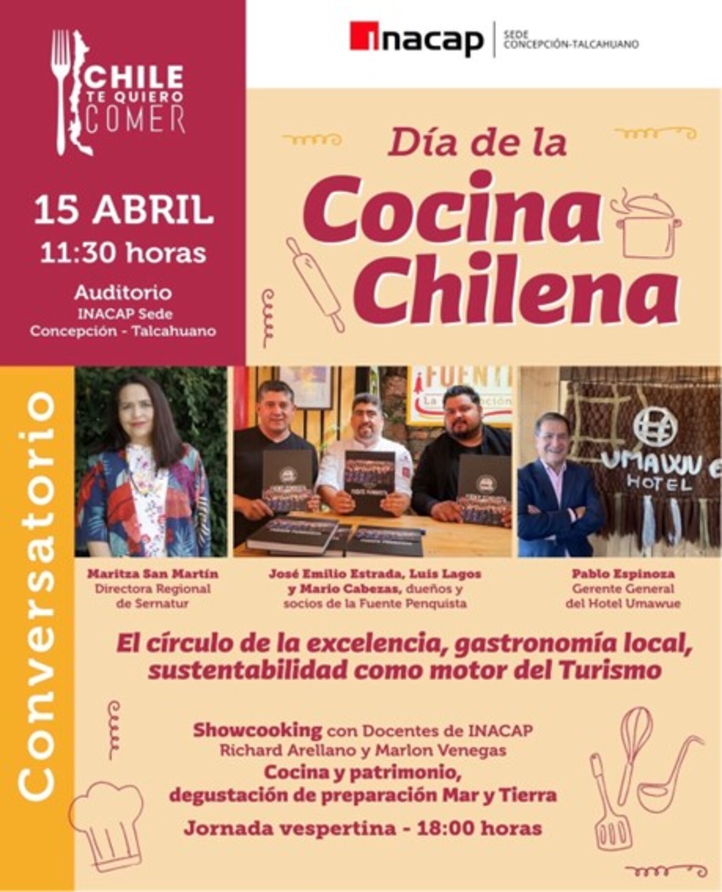 CONVERSATORIO: Gastronomía Local y Sustentabilidad como motor de Turismo