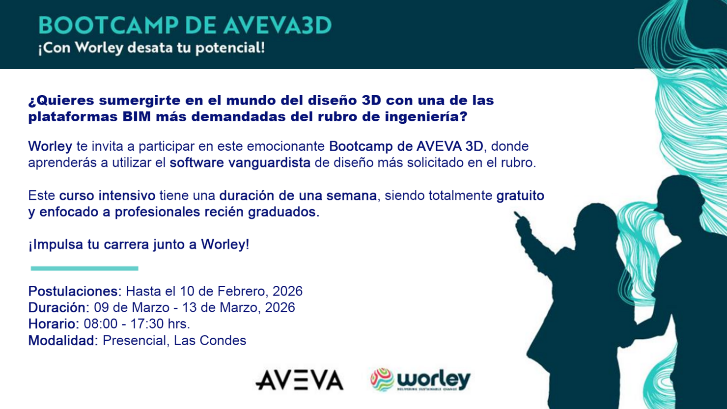 Convocatoria Bootcamp gratuito Aveva 3D de Worley