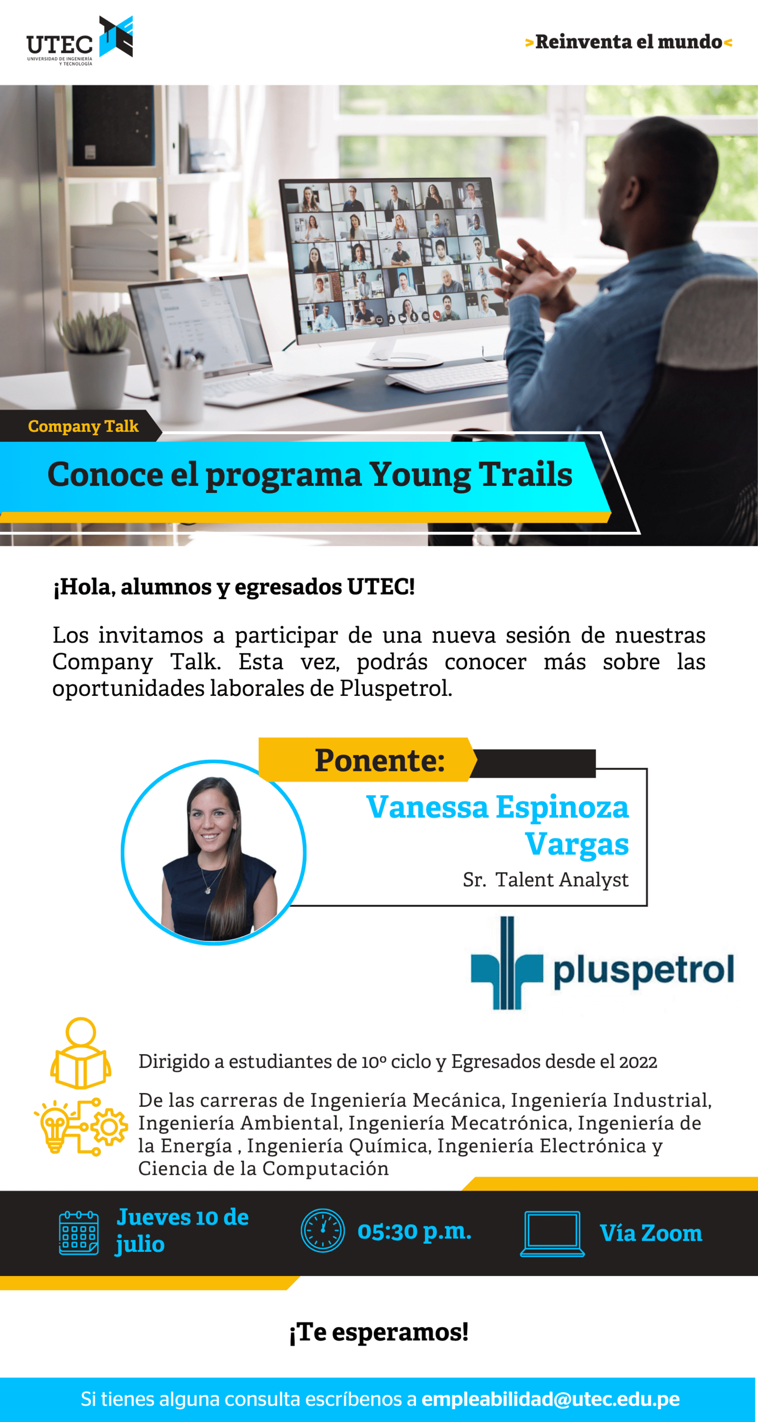 Company Talk Pluspetrol - Jueves 10 de Julio - 05:30 pm