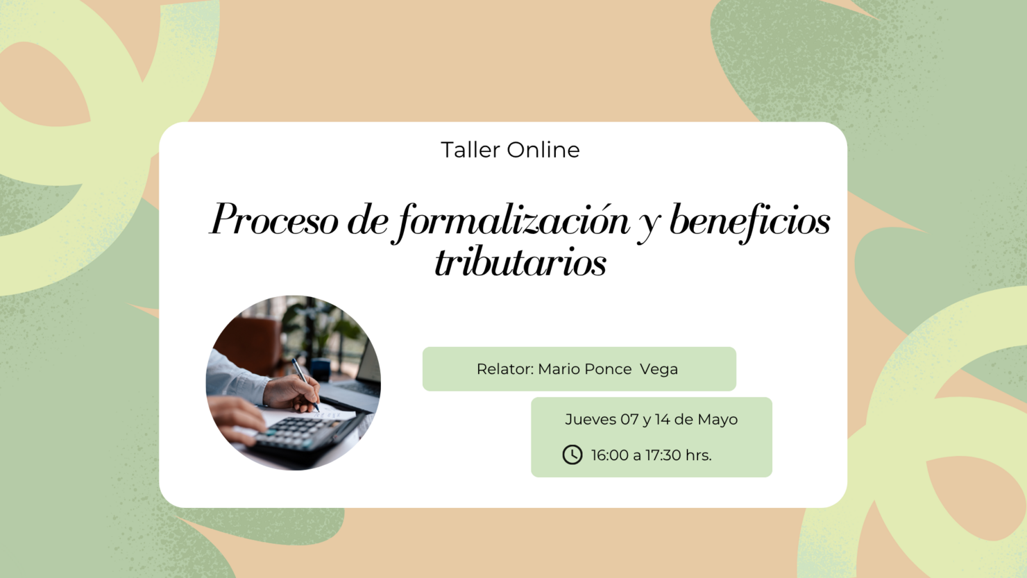 Proceso de formalización y beneficios tributarios