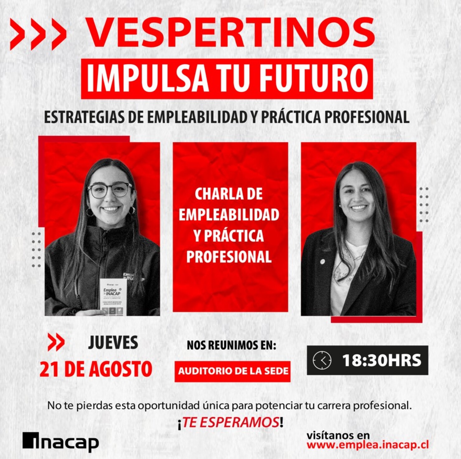 Charla de Empleabilidad y Práctica Profesional (Verpertinos)
