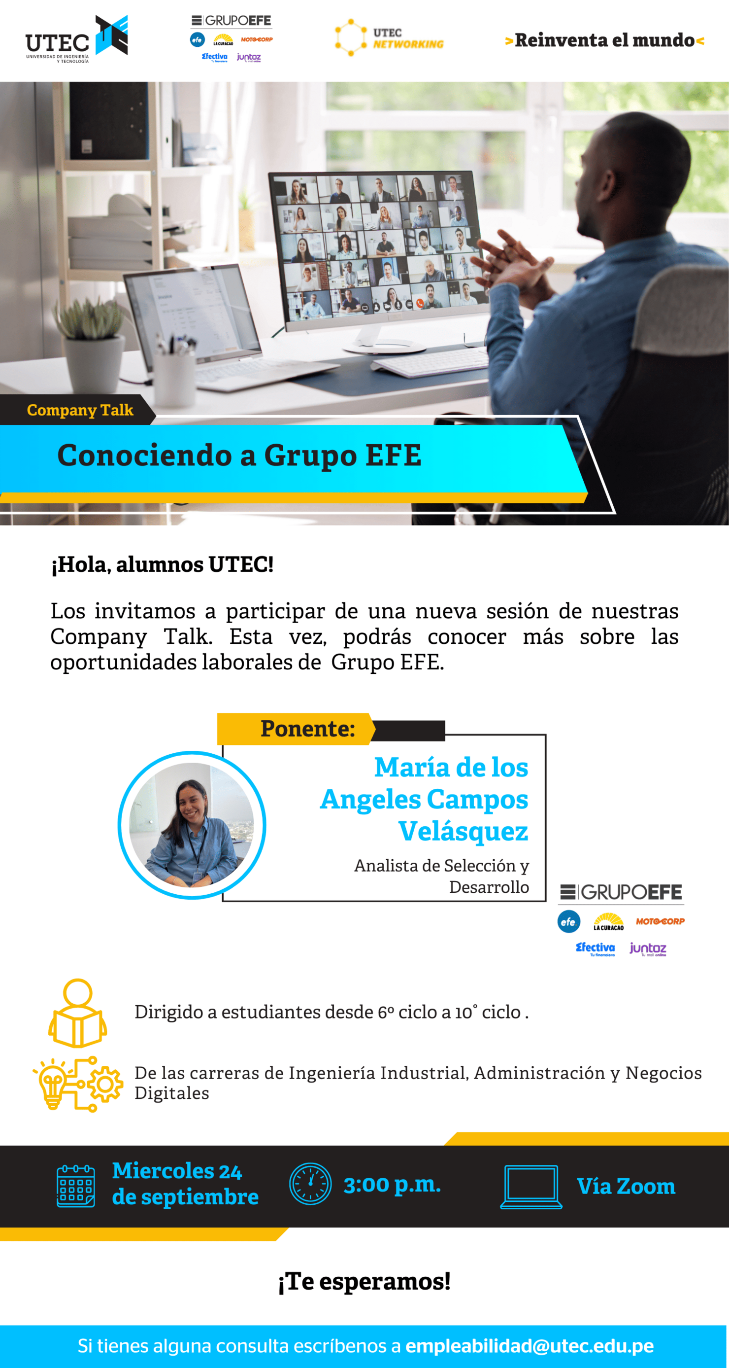 [GRUPO EFE - Conociendo a Grupo EFE] Miércoles 24/09 a las 03:00 pm