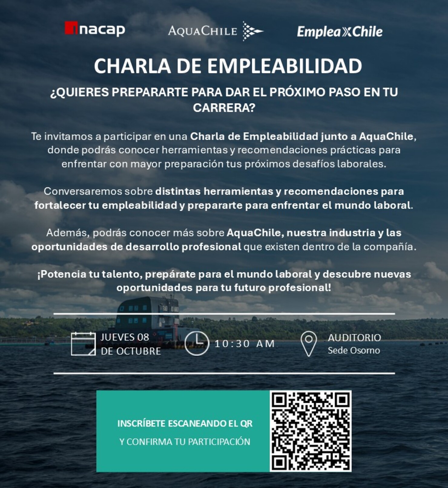Charla marca empleadora: Empresa Aqua Chile