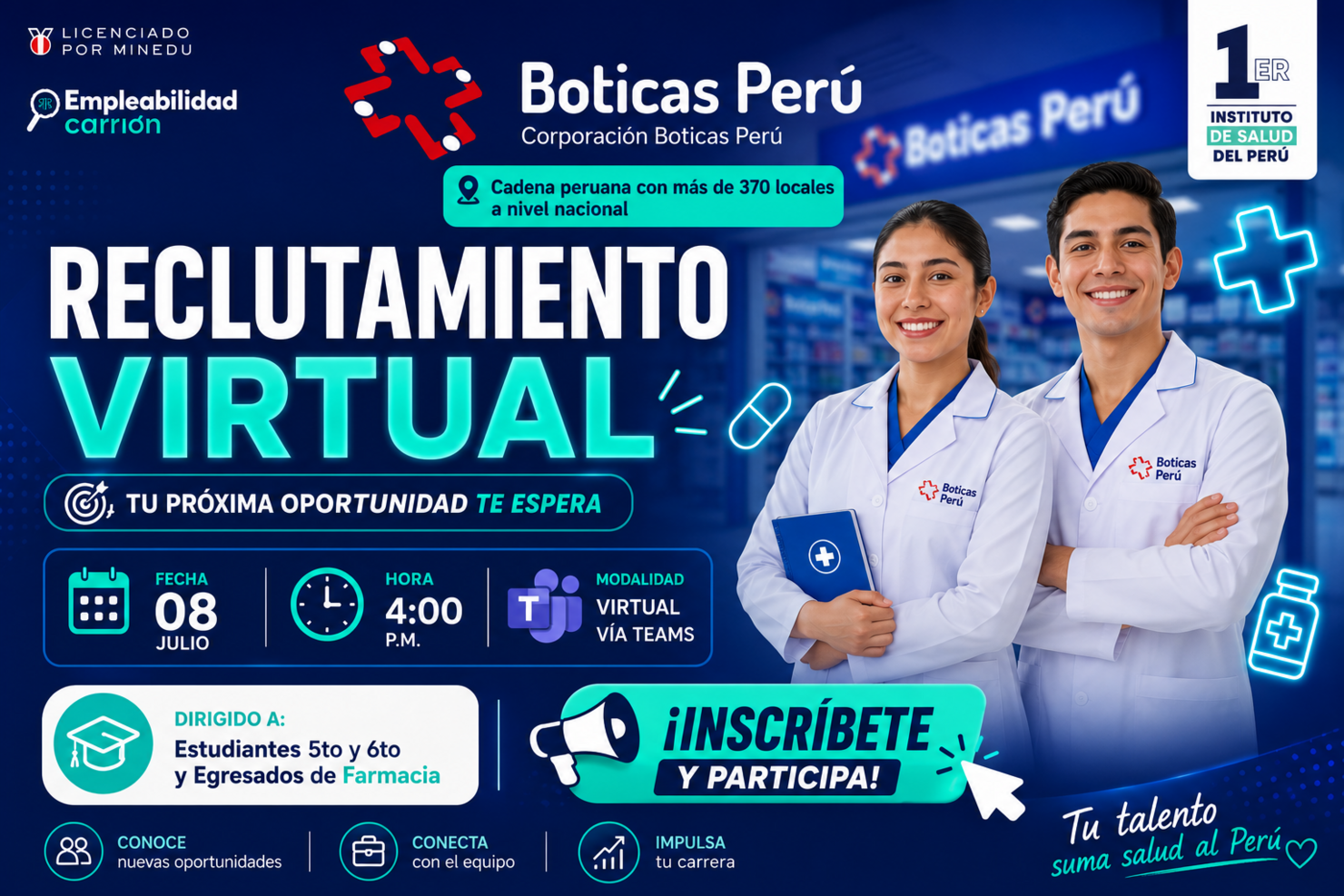 Reclutamiento Virtual con Boticas Perú