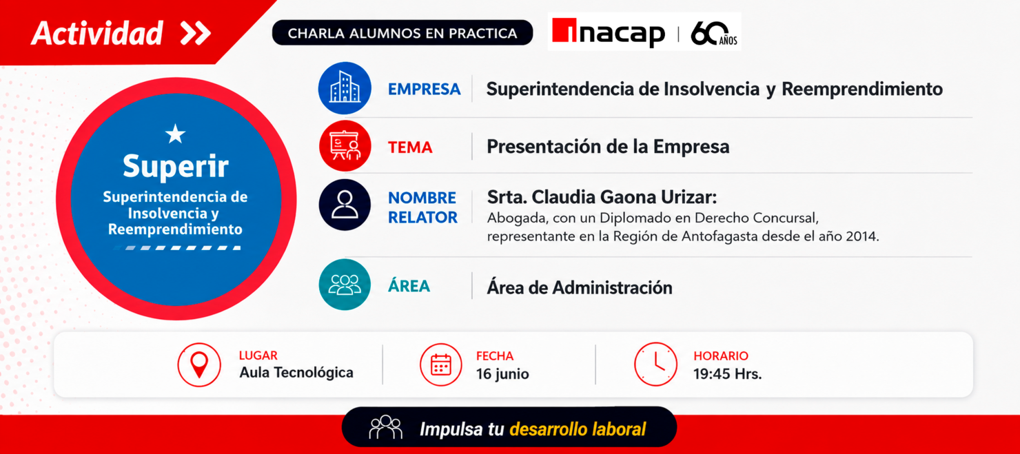 Charla Empresa Superintendencia de Insolvencia y Reemprendimiento