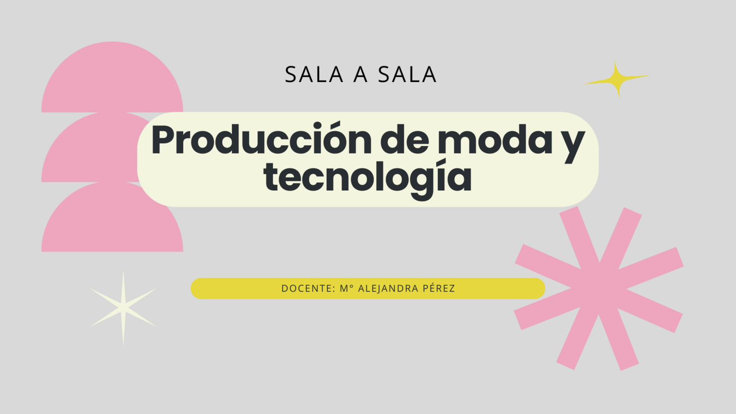 Sala a sala Producción de moda y tecnología