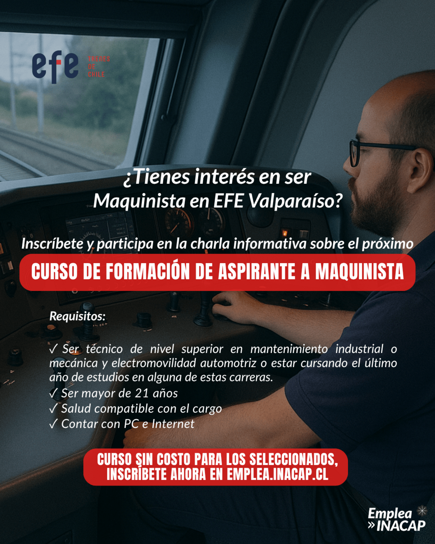 🚆 Conduce tu Futuro: Curso de Formación de Maquinistas EFE
