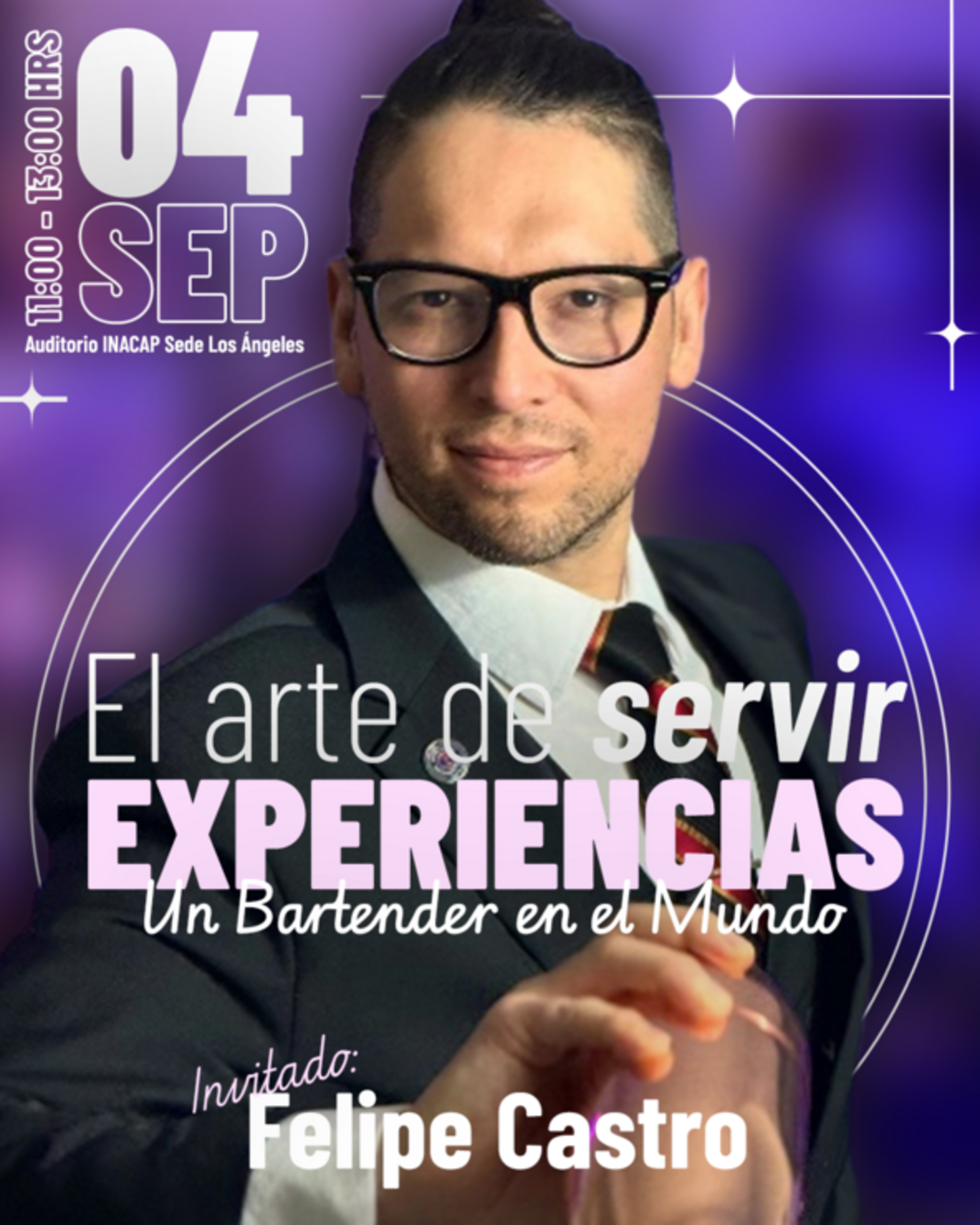 Charla "El arte de servir experiencias" un Bartender en el mundo
