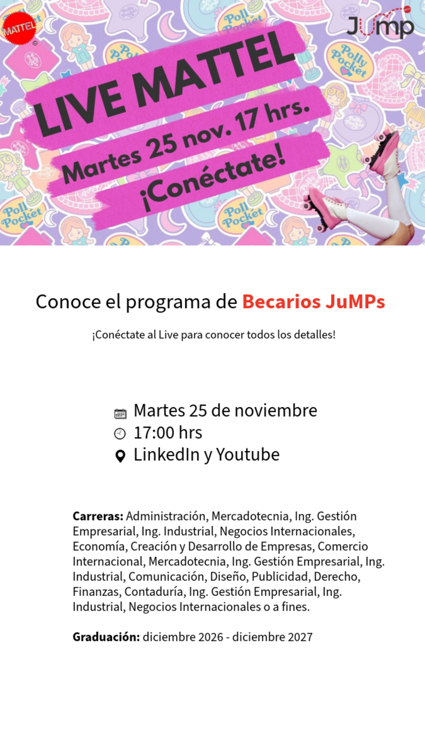 Live Mattel: programa de becarios