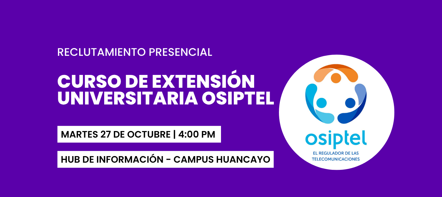 🎓🚨 ¡60 BECAS INTEGRALES PARA EL CURSO DE EXTENSIÓN UNIVERSITARIA OSIPTEL 2027! POSTULA AHORA 📡