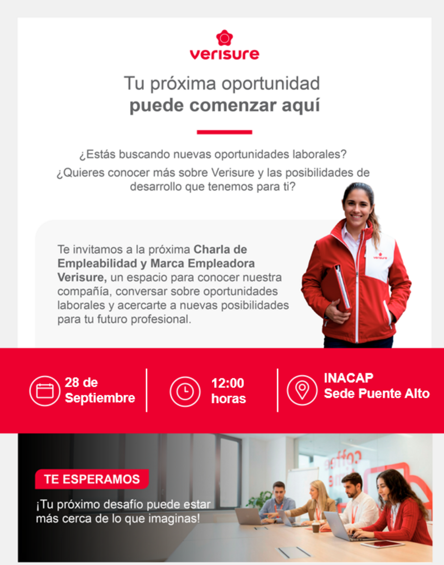 Charla de Empleabilidad y Marca Empleadora - Verisure