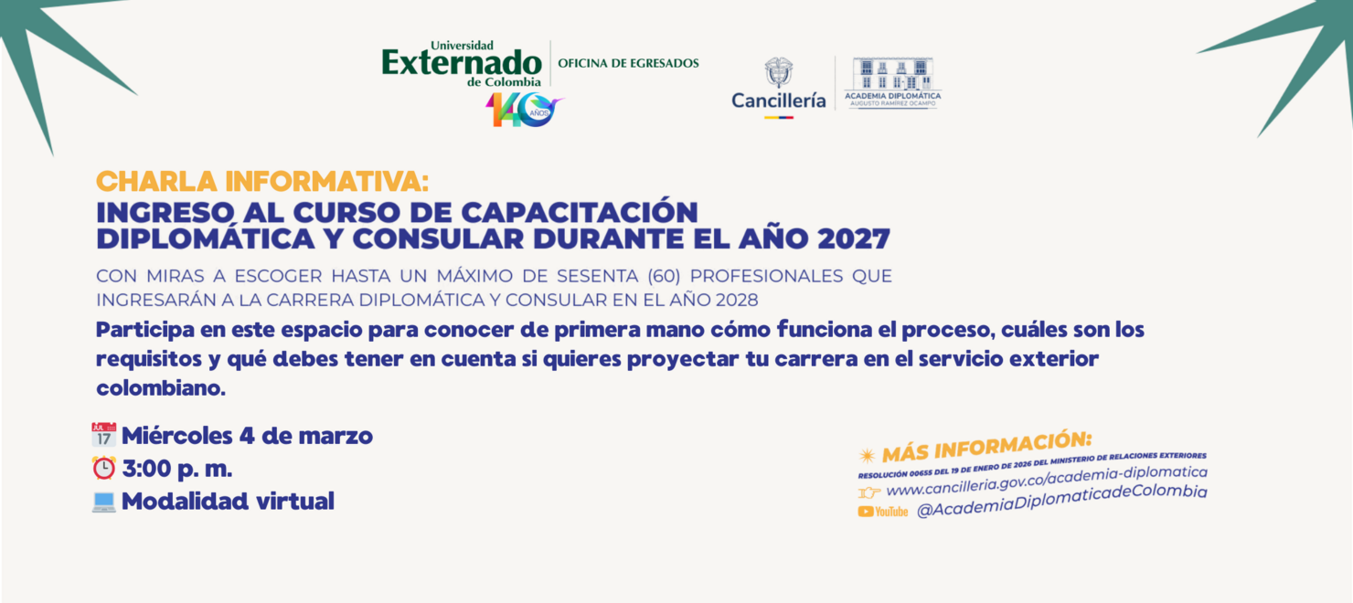 Charla Informativa | Ingreso al Curso de Capacitación Diplomática y Consular Durante el Año 2027