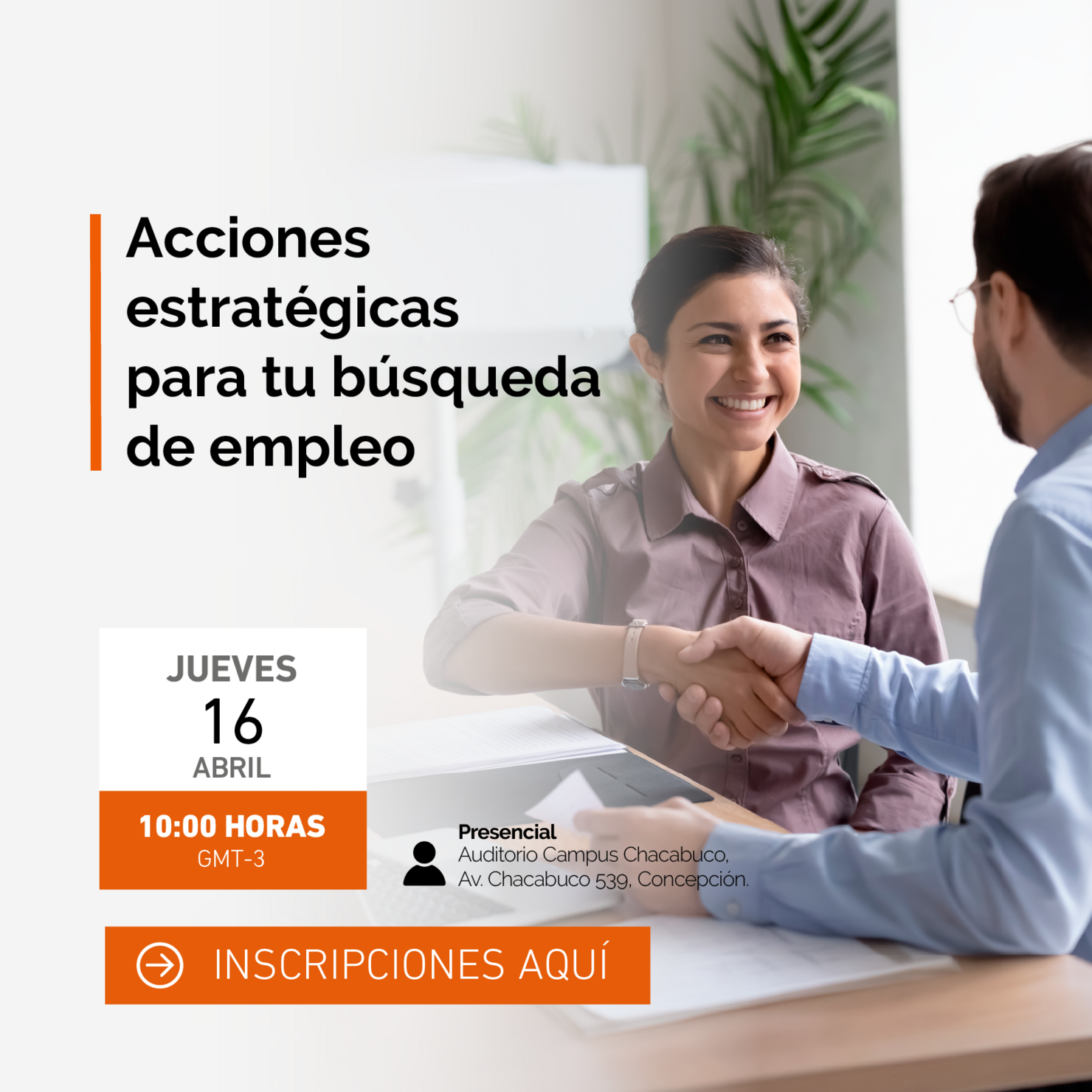 Acciones estratégicas para tu inserción laboral Sede Concepción