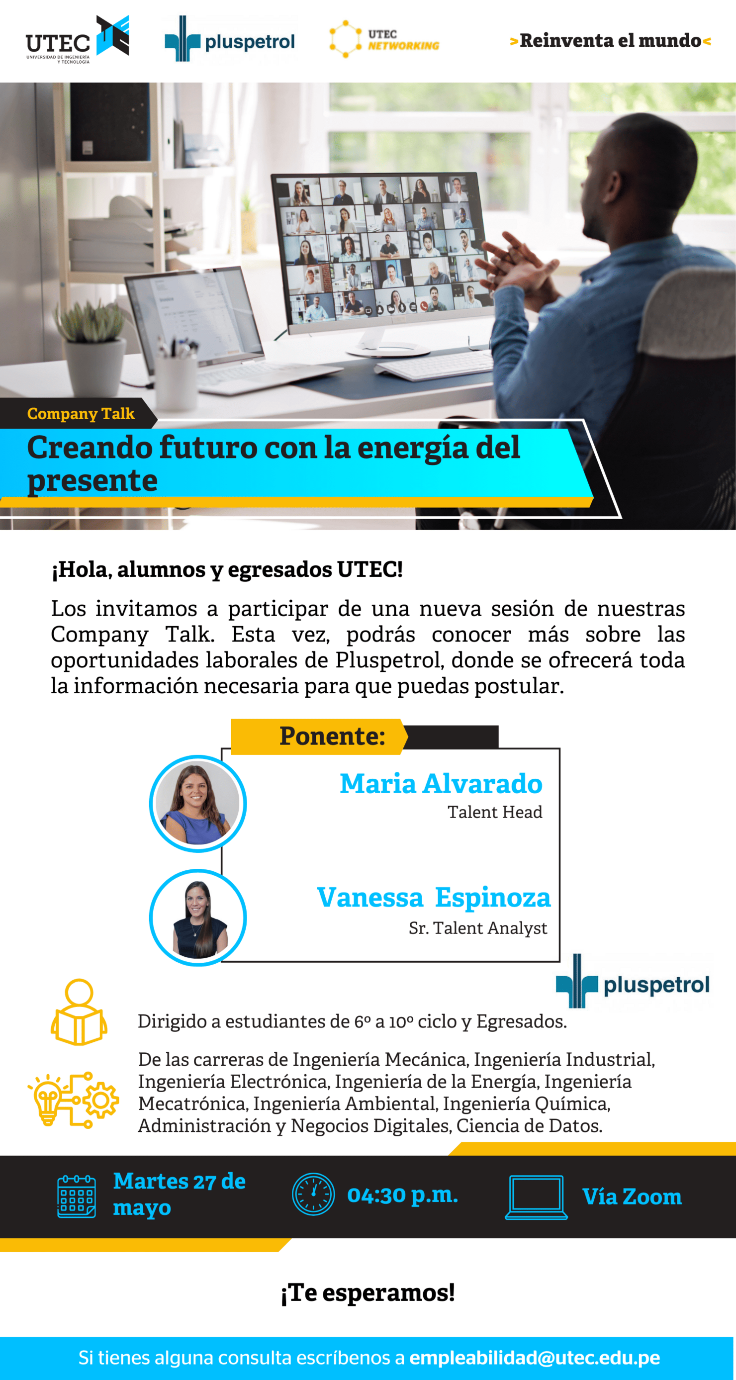 [ PLUSPETROL PERÚ CORPORATION - Creando futuro con la energía del presente  ]  Martes 27/05 a las 4:30 pm
