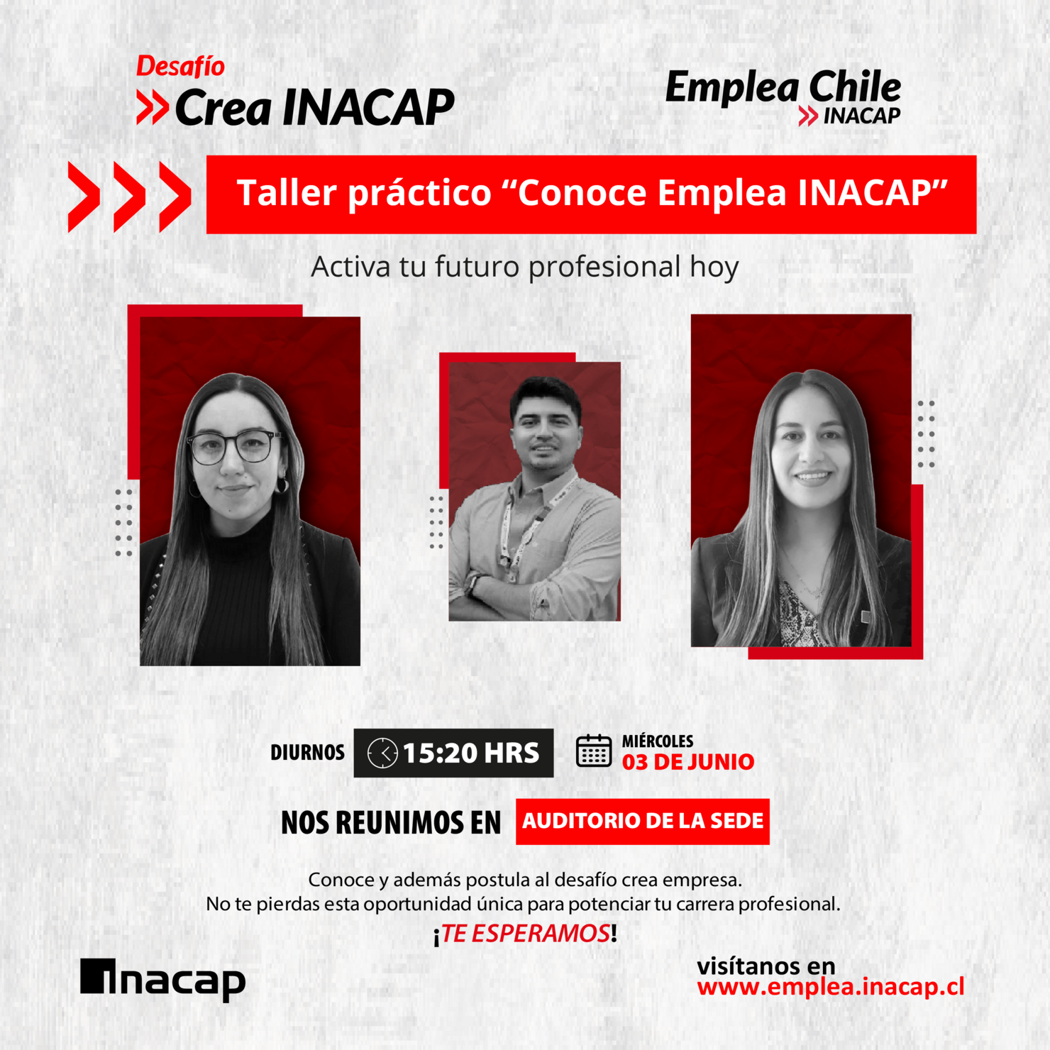 Taller 🚀 Conoce Emplea INACAP (Diurno)