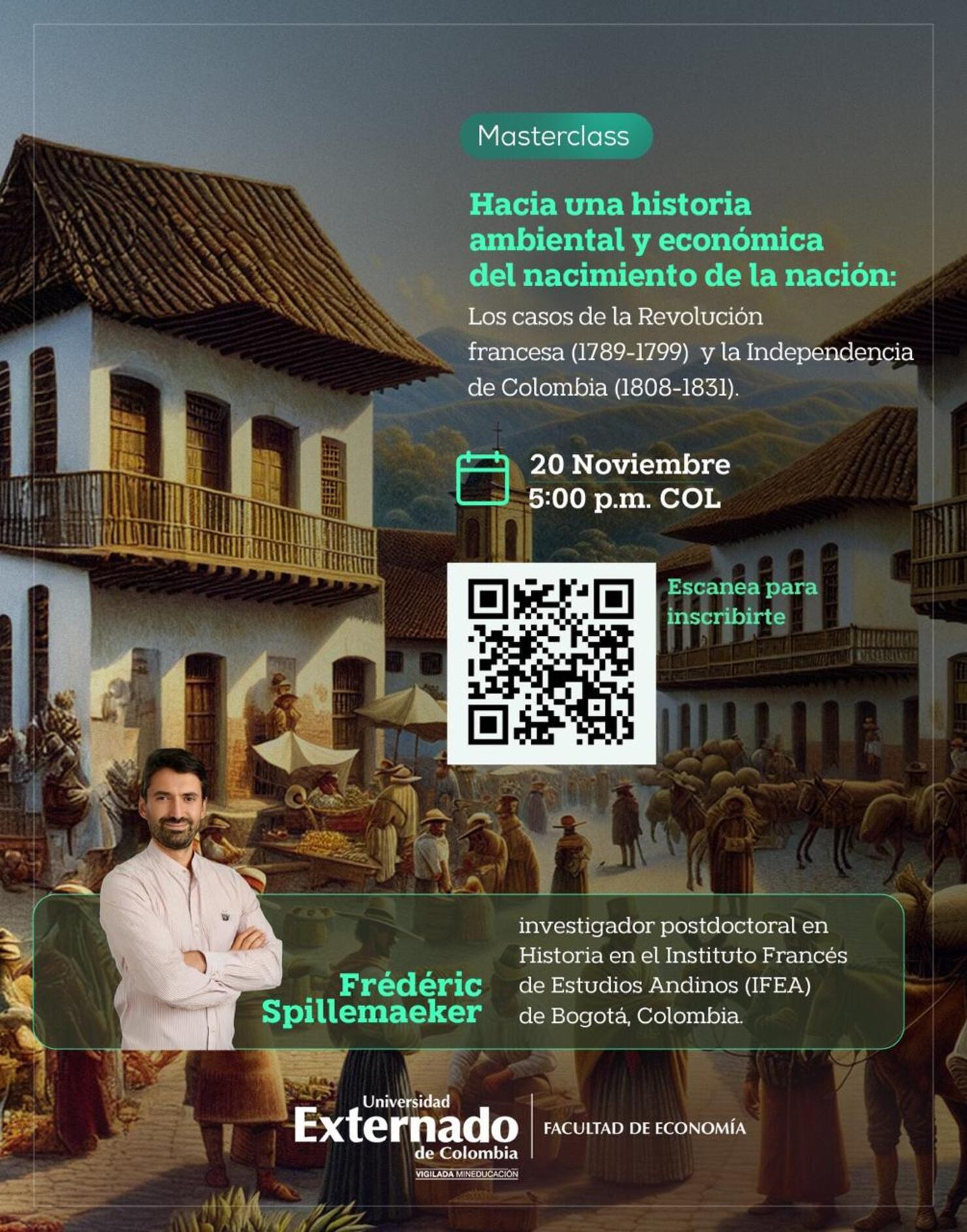 Masterclass: “Hacia una historia ambiental y económica del nacimiento de la nación”
