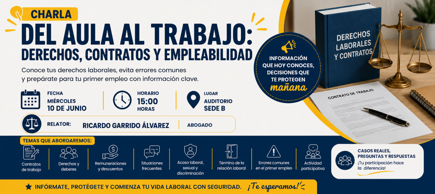 Del Aula al Trabajo: Derechos, Contratos y Empleabilidad