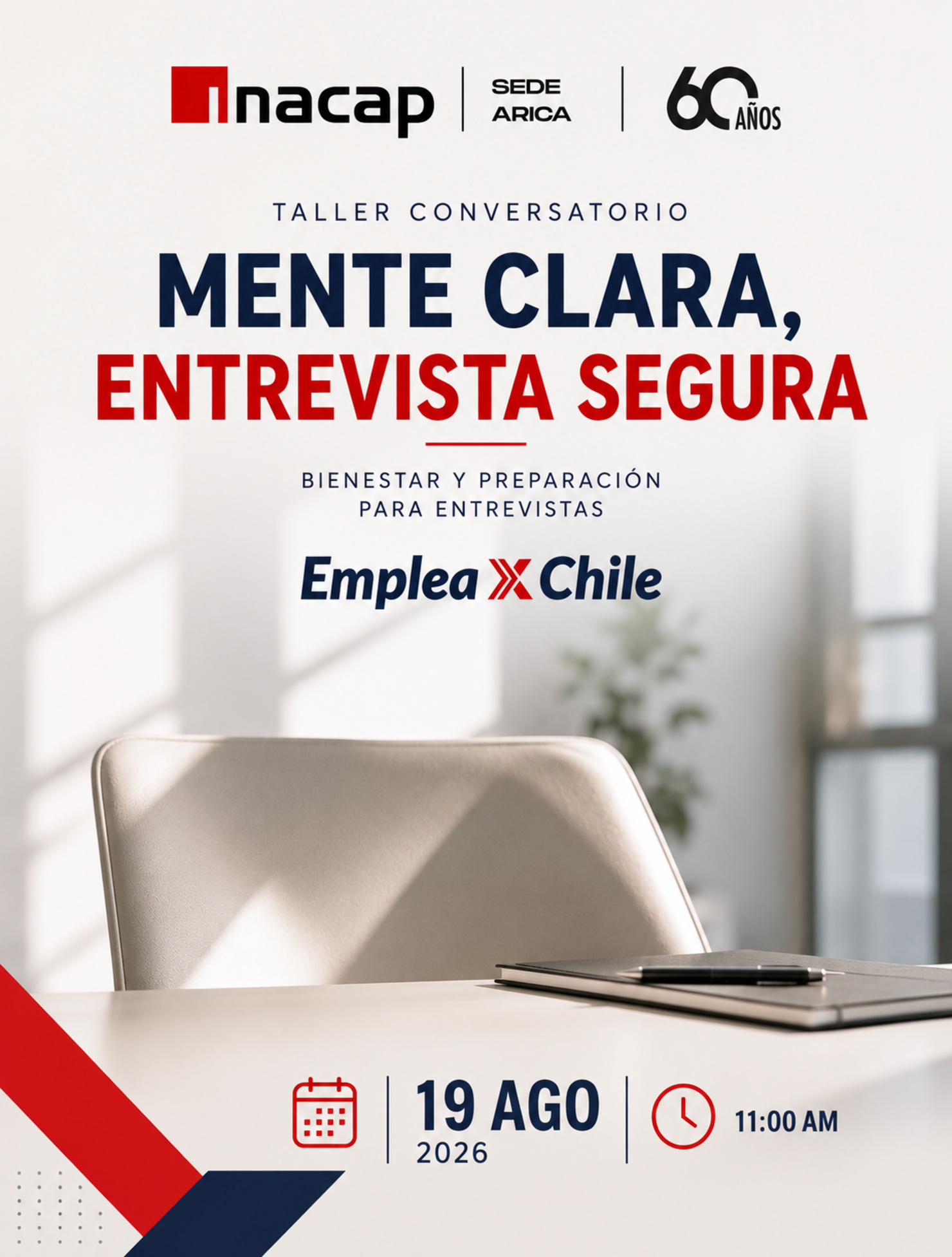 Taller Conversatorio: Mente Clara, Entrevista Segura:
