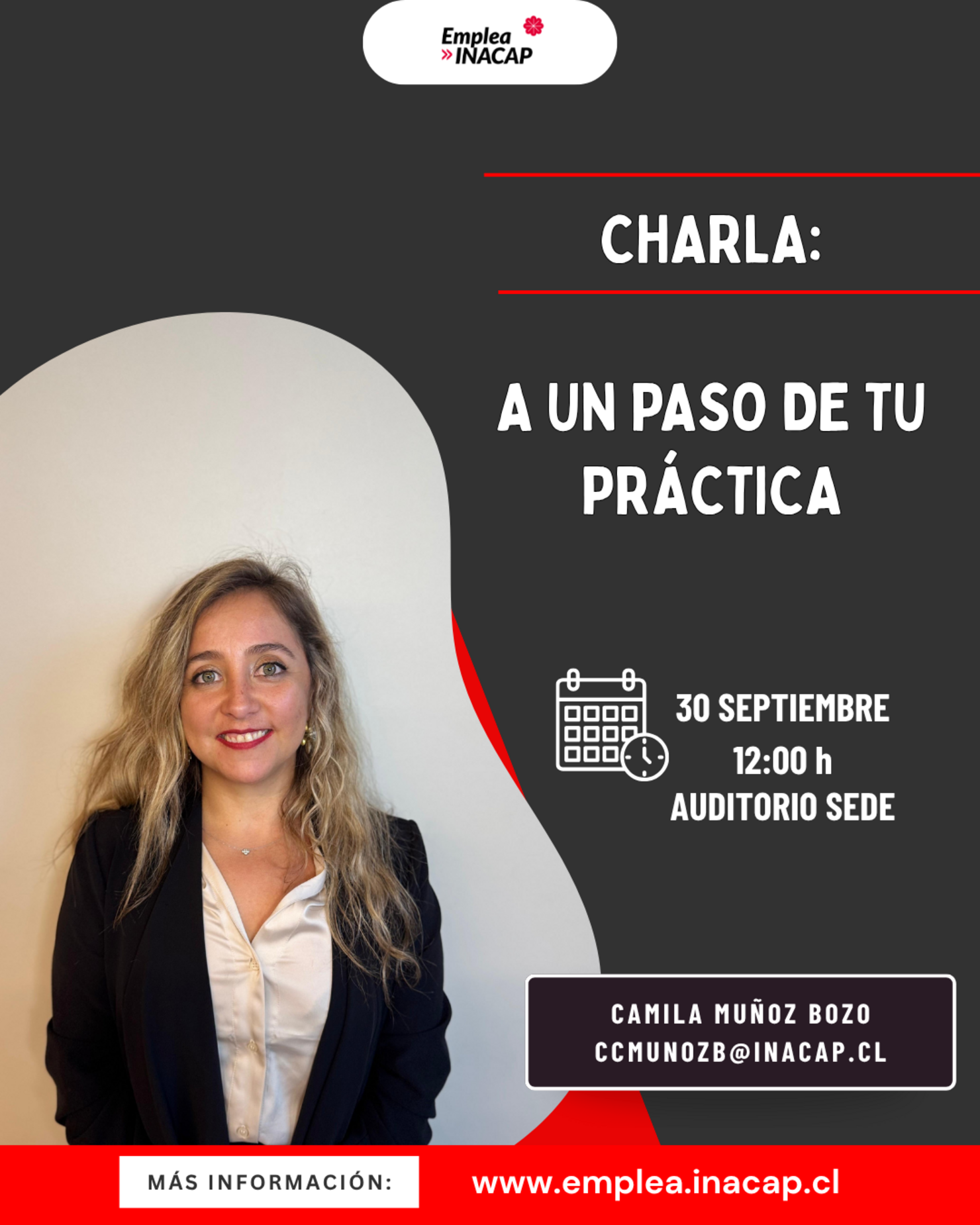 Charla: a un paso de práctica