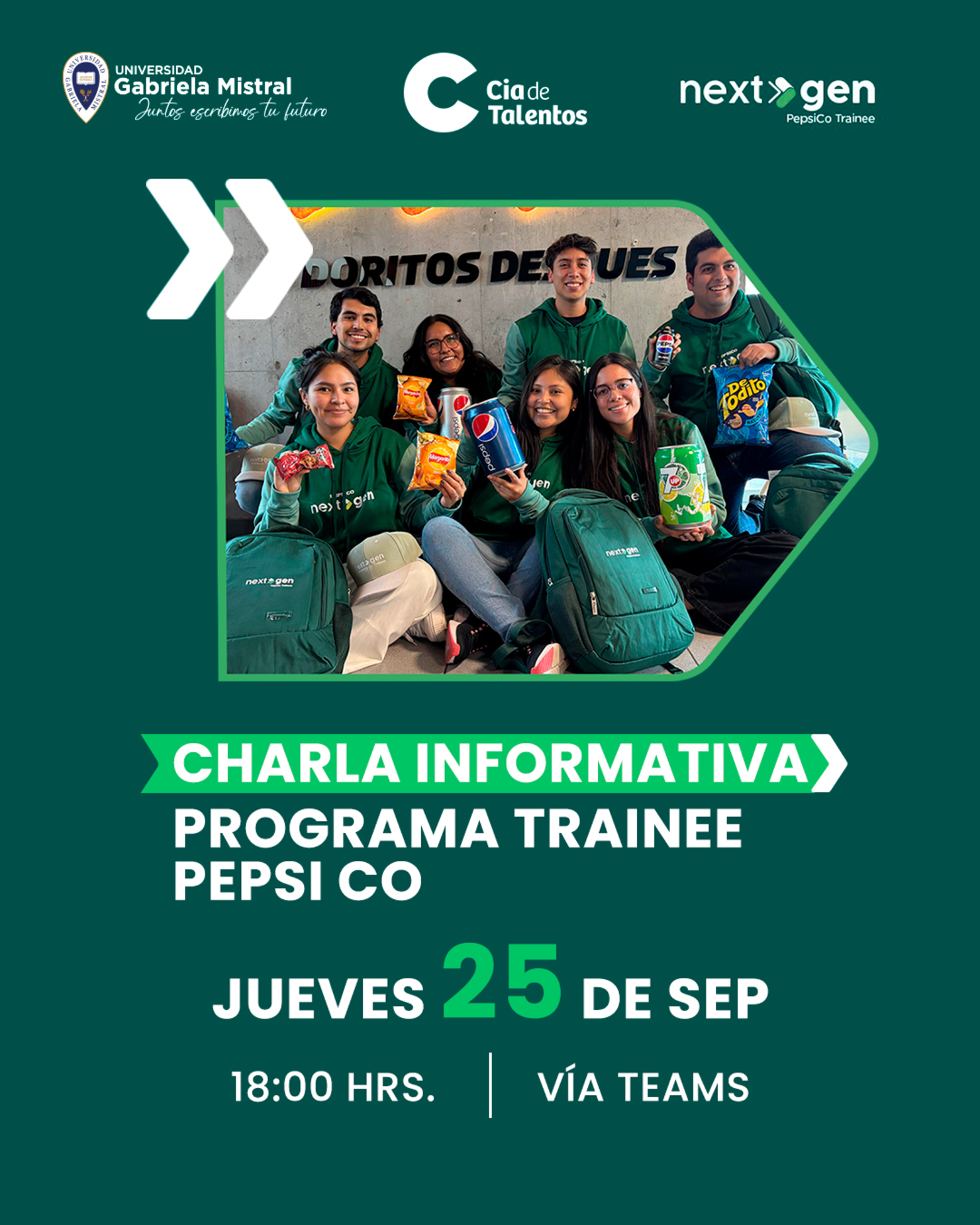 Charla de Programa para egresados de Pepsi Co