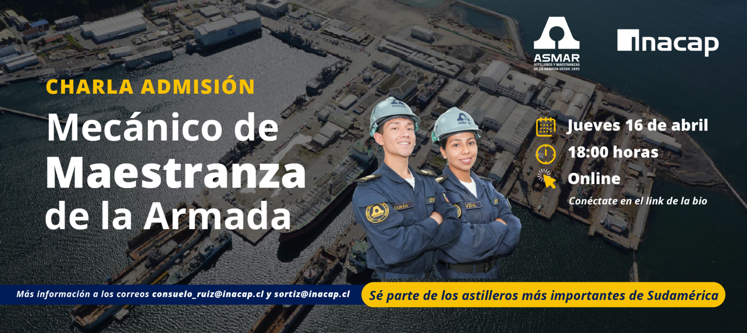 CHARLA, Oferta Laboral  MECÁNICO DE MAESTRANZA, ARMADA