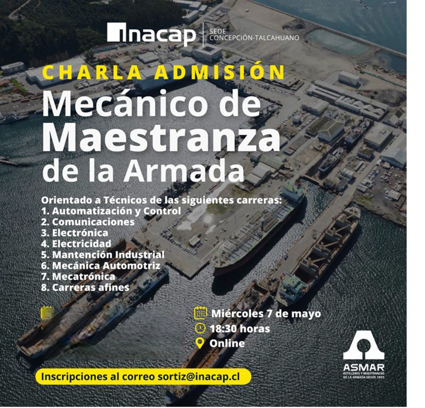 CHARLA MECÁNICO DE MAESTRANZA DE LA ARMADA, ONLINE