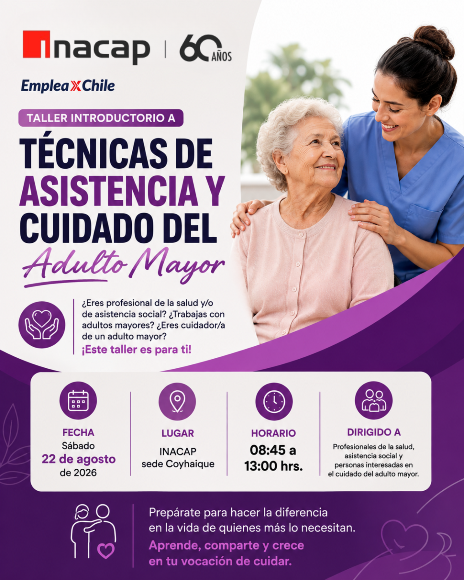 Taller Introductorio a Técnicas de Asistencia y Cuidado del Adulto Mayor