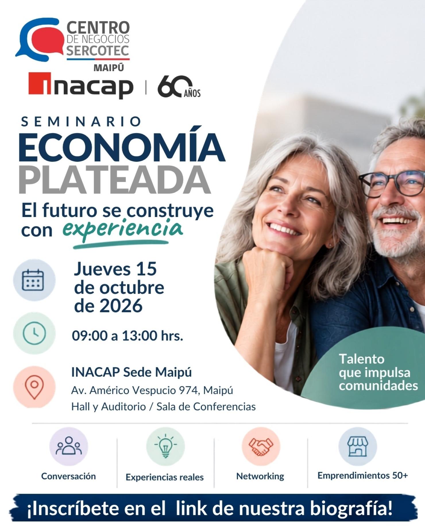 Seminario Economía Plateada. Semana de la Pyme INACAP Maipú